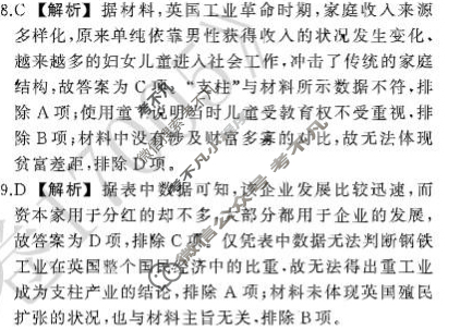 衡中同卷2022-2023学年度高三一轮复习周测卷(新教材版小)历史(二十一)21答案