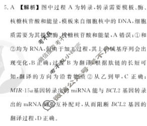 2023届衡水金卷先享题 调研卷[辽宁专版]生物学(三)3答案