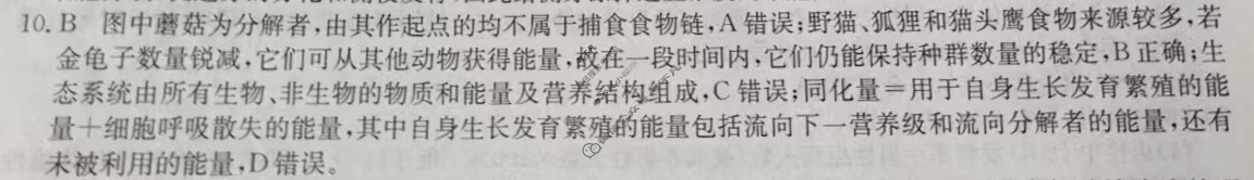 2023年湖南省普通高中学业水平选择性考试仿真模拟卷 新高考湖南(六)6生物(湖南)答案 2023年湖南省普通高中学业水平选择性考试仿真模拟卷 新高考湖南(六)6生物(湖南)答案