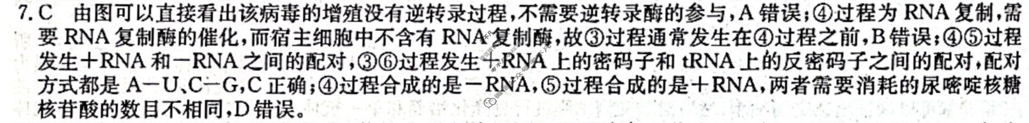 2023湖北省普通高中学业水平选择性考试模拟信息卷XKB-HB-E(二)2生物学HB答案