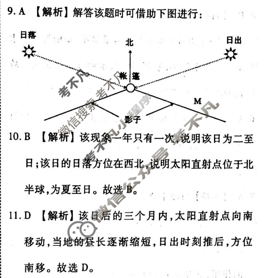 2022-2023学年衡水金卷先享题 高考备考 专项提分卷[新教材]地理 选择题标准分组练(2)答案