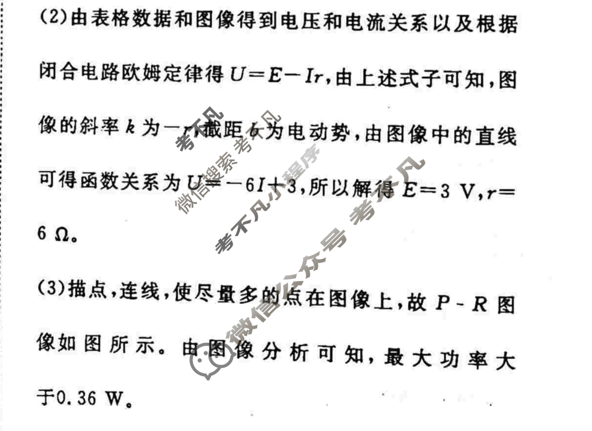 2022-2023学年衡水金卷先享题 专项分组练[江苏专版]物理 实验题分组练(7)答案