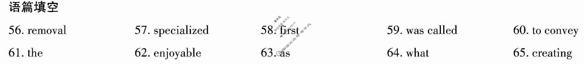 山西思而行 2022-2023学年高三联考(2月)英语答案