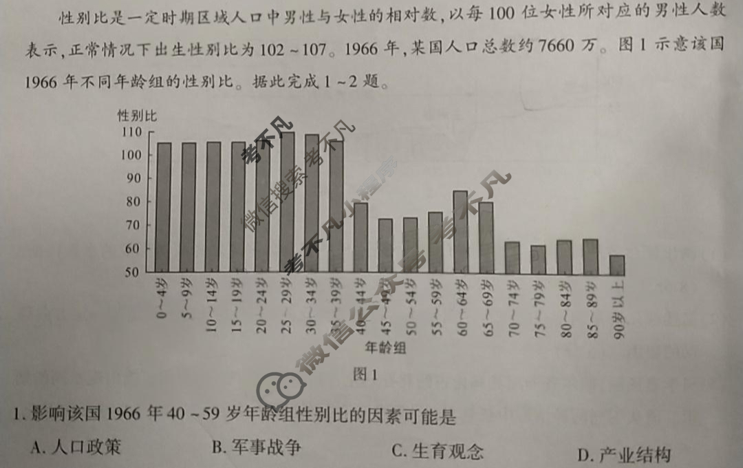 [厦门二检]厦门市2023届高三毕业班第二次质量检测地理试题