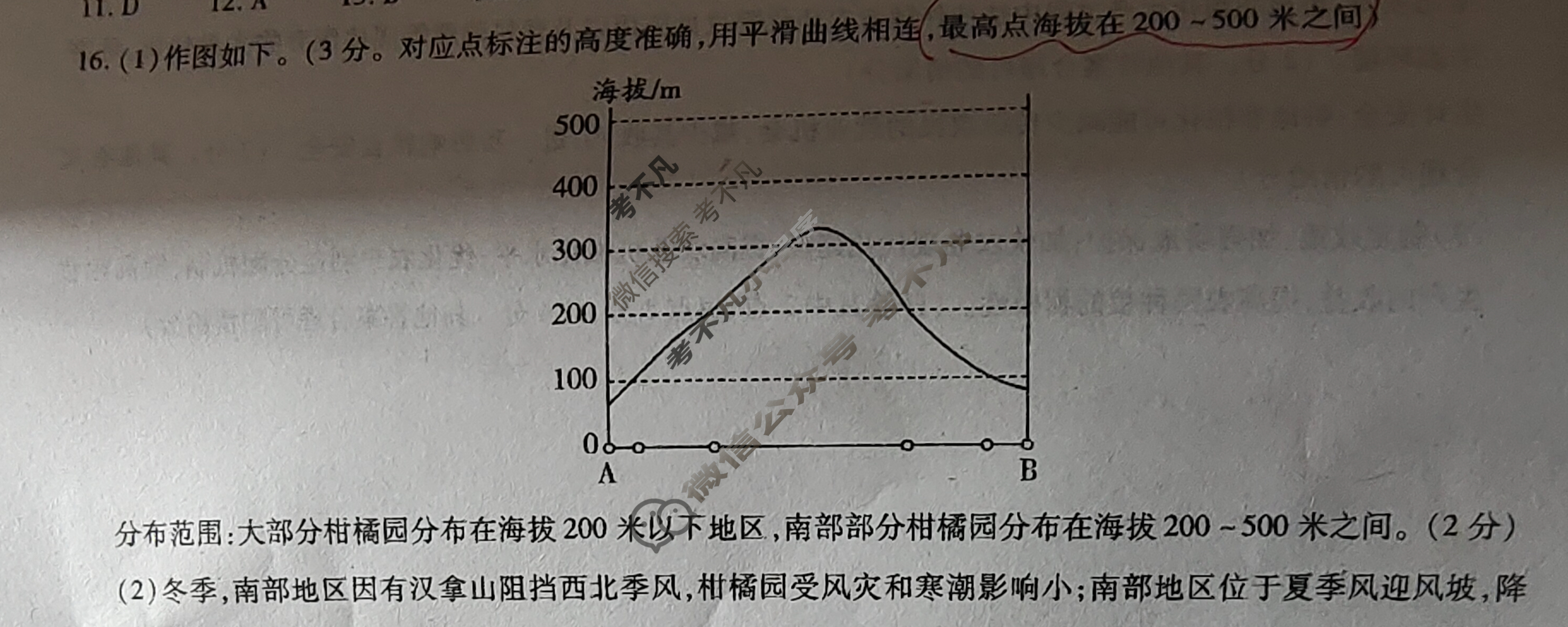 [天一大联考]齐鲁名校联盟 2022-2023学年高三年级联考地理答案