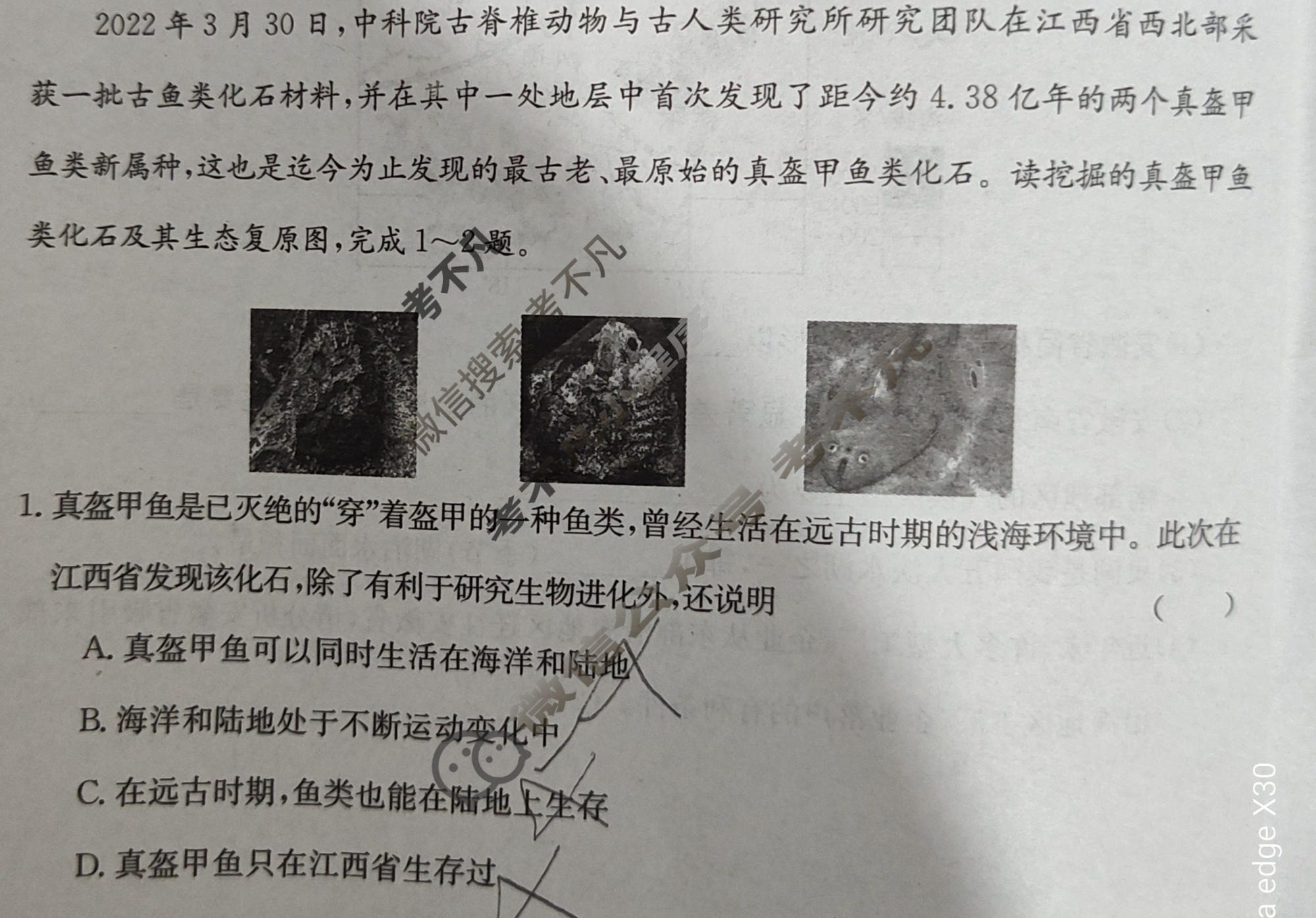 安徽省2022~2023学年度八年级下学期期末综合评估[8L AH]地理试题