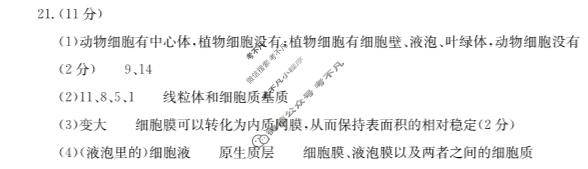 山东省2022-2023学年高中高二年级第二学期教学质量检测生物答案