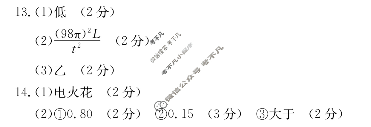 云南省普洱市2022~2023学年度高二年级下学期金太阳期末联考(23-548B)物理答案