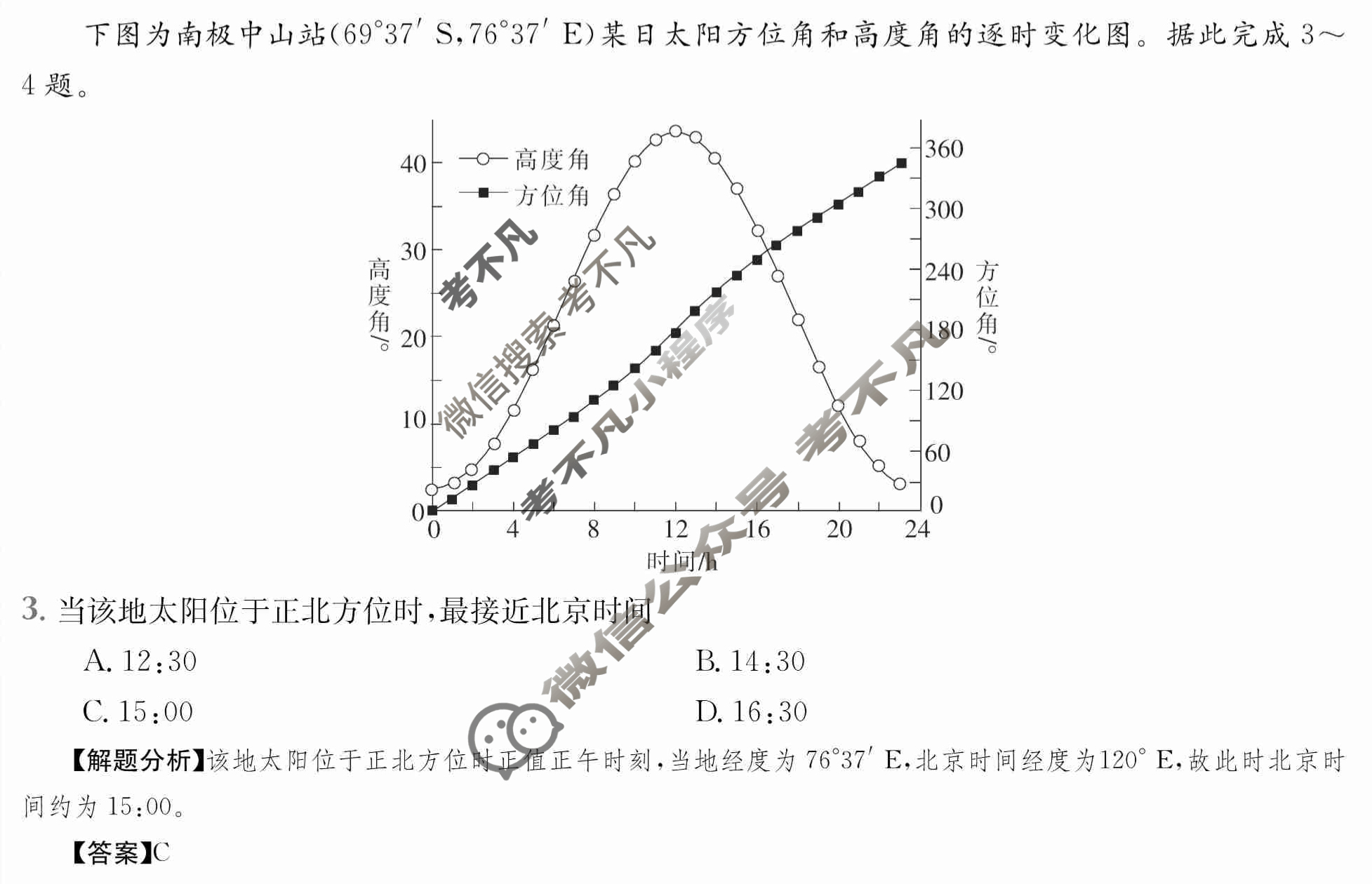 2024年全国100所名校高三AB测试示范卷[24·G3AB(新高考)·地理-LJB-必考-SD]地理(三)3答案