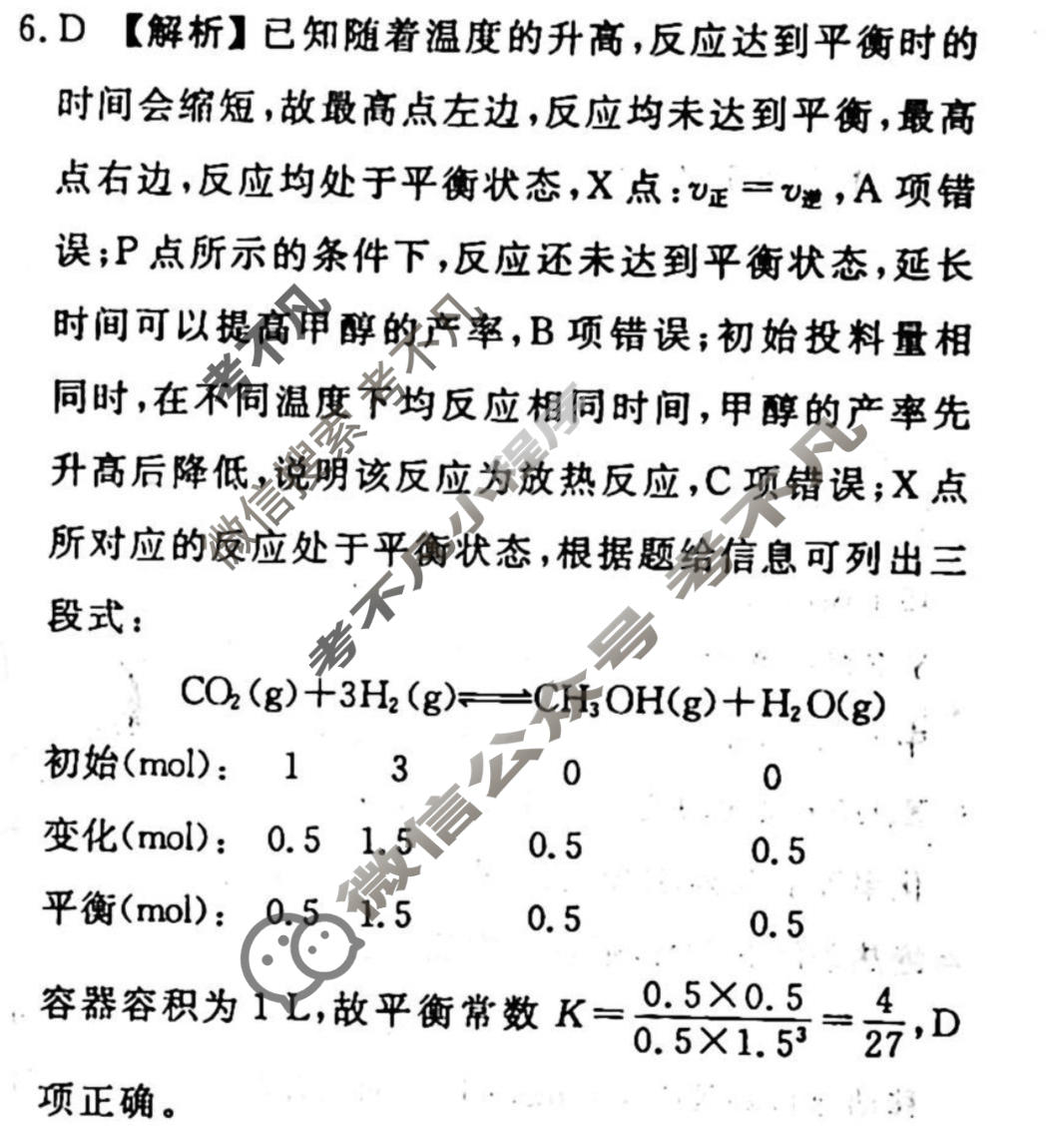 2023-2024衡水金卷先享题 高三一轮复习40分钟周测卷[湖南专版]化学(十二)12答案