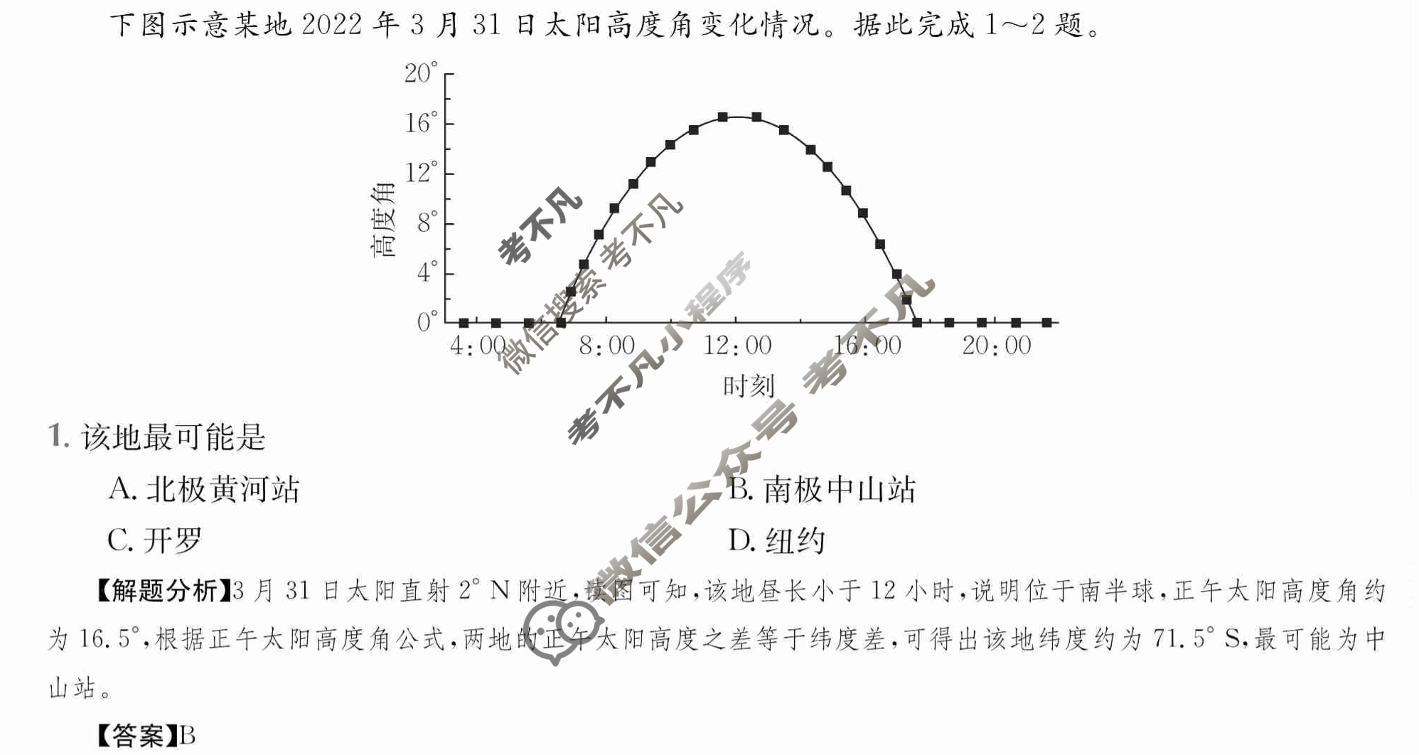 2024年全国100所名校高三单元测试示范卷[24·G3DY(新高考)·地理-R-必考-G DONG]地理(三)3答案