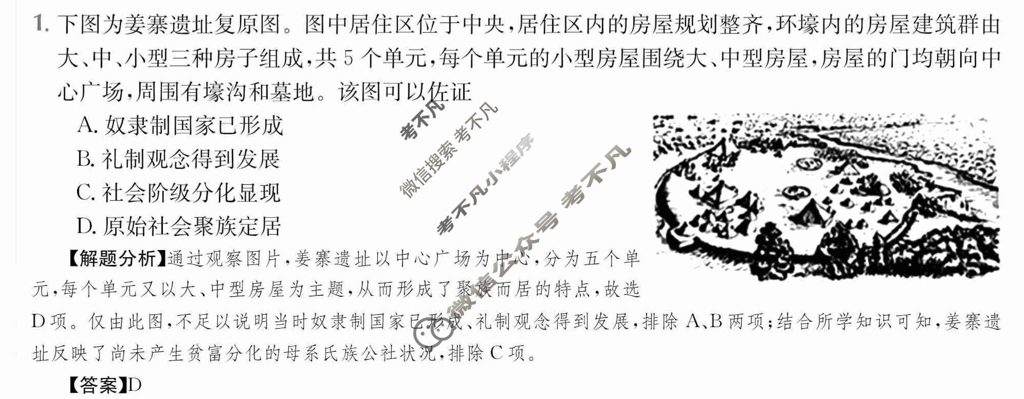 2024年全国100所名校高三单元测试示范卷[24·G3DY(新高考)·历史-R-必考-HEB]历史(二)2答案