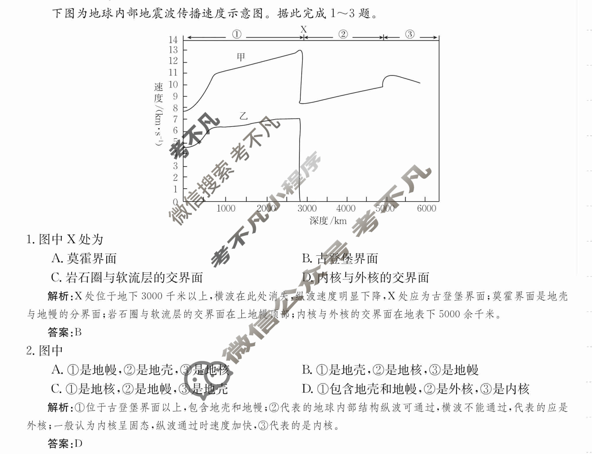 2024年卷行天下·周测卷[24新教材·ZCYK·地理-R-必修第一册-QG]地理(四)4 答案