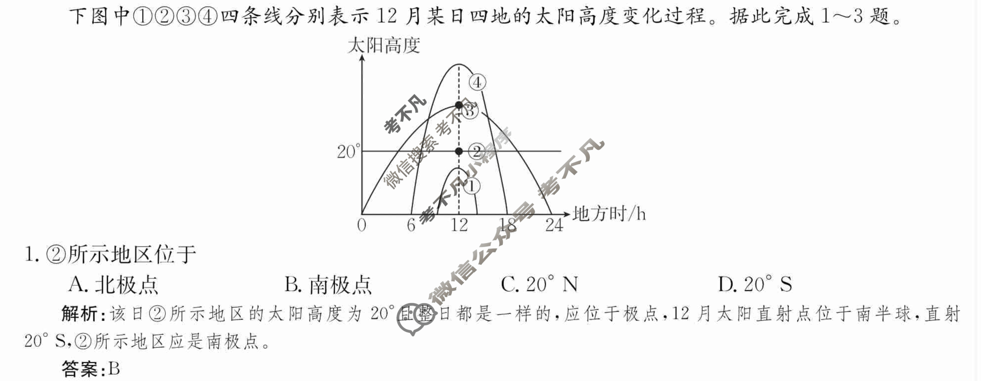 2024年卷行天下·周测卷[24新教材·ZCYK·地理-R-选择性必修1-SD]地理(二)2 答案