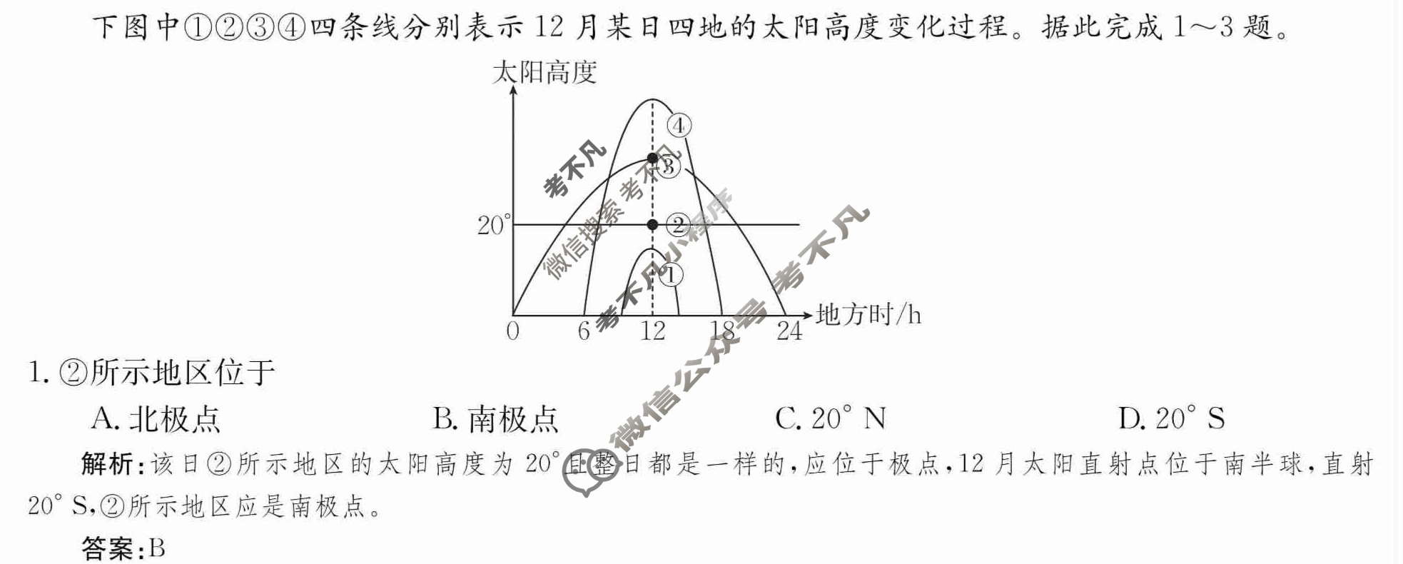 2024年卷行天下·周测卷[24新教材·ZCYK·地理-LJB-选择性必修1-YN]地理(二)2 答案