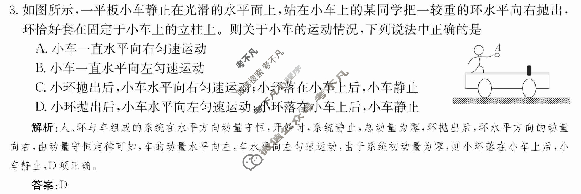 2024年卷行天下·周测卷[24新教材·ZCYK·物理-R-选择性必修第一册-QGA.N]物理(四)4答案