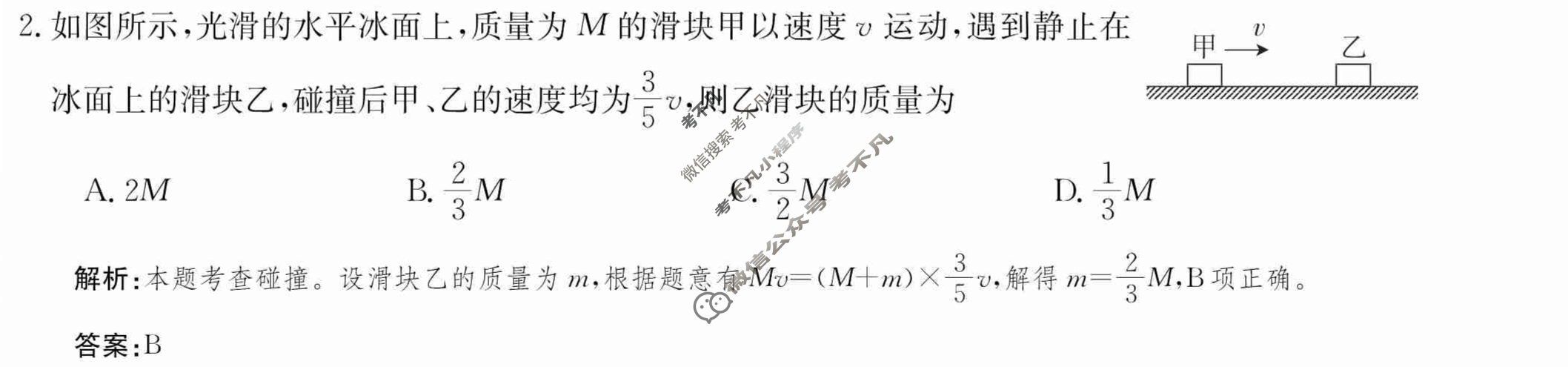 2024年卷行天下·周测卷[24新教材·ZCYK·物理-LKB-选择性必修第一册-QG]物理(二)2答案