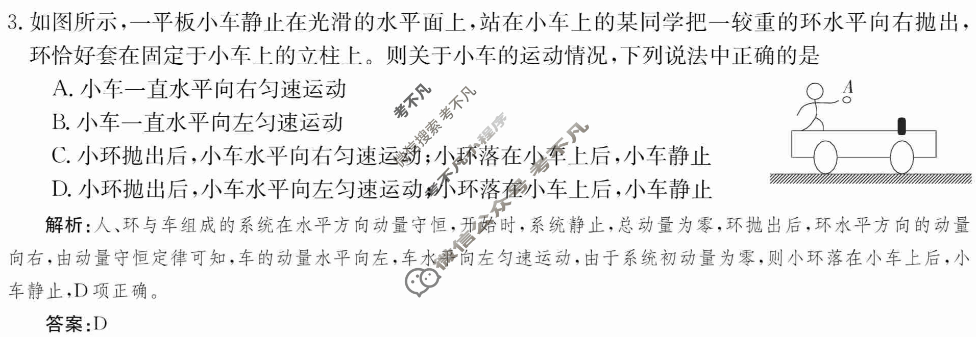 2024年卷行天下·周测卷[24新教材·ZCYK·物理-R-选择性必修第一册-HUN]物理(四)4答案