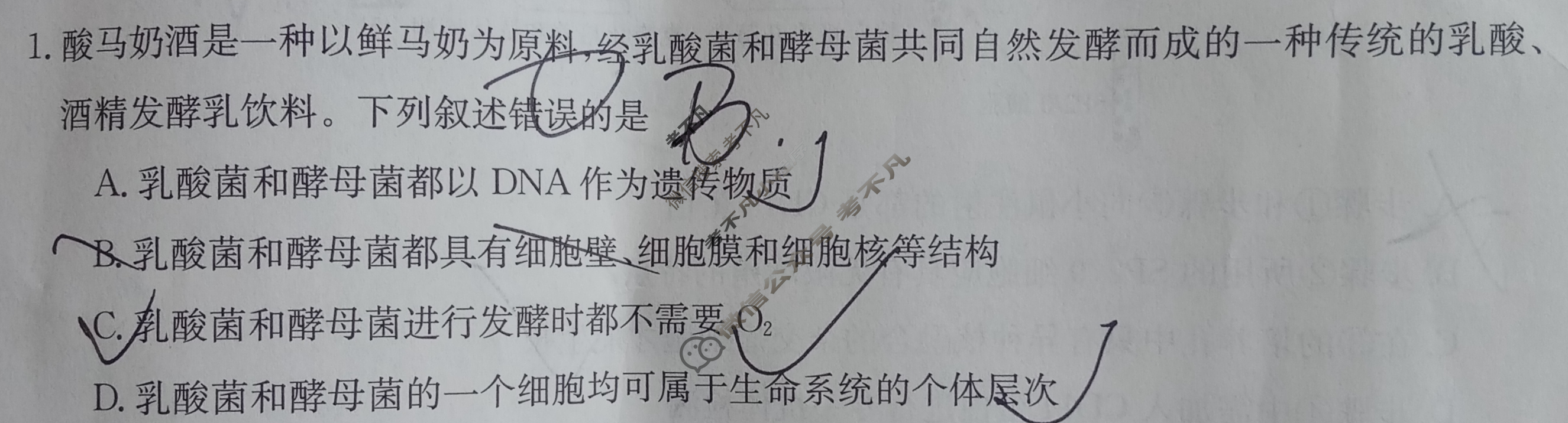 2024届江西省高三金太阳9月联考(铅笔 JX)生物试题