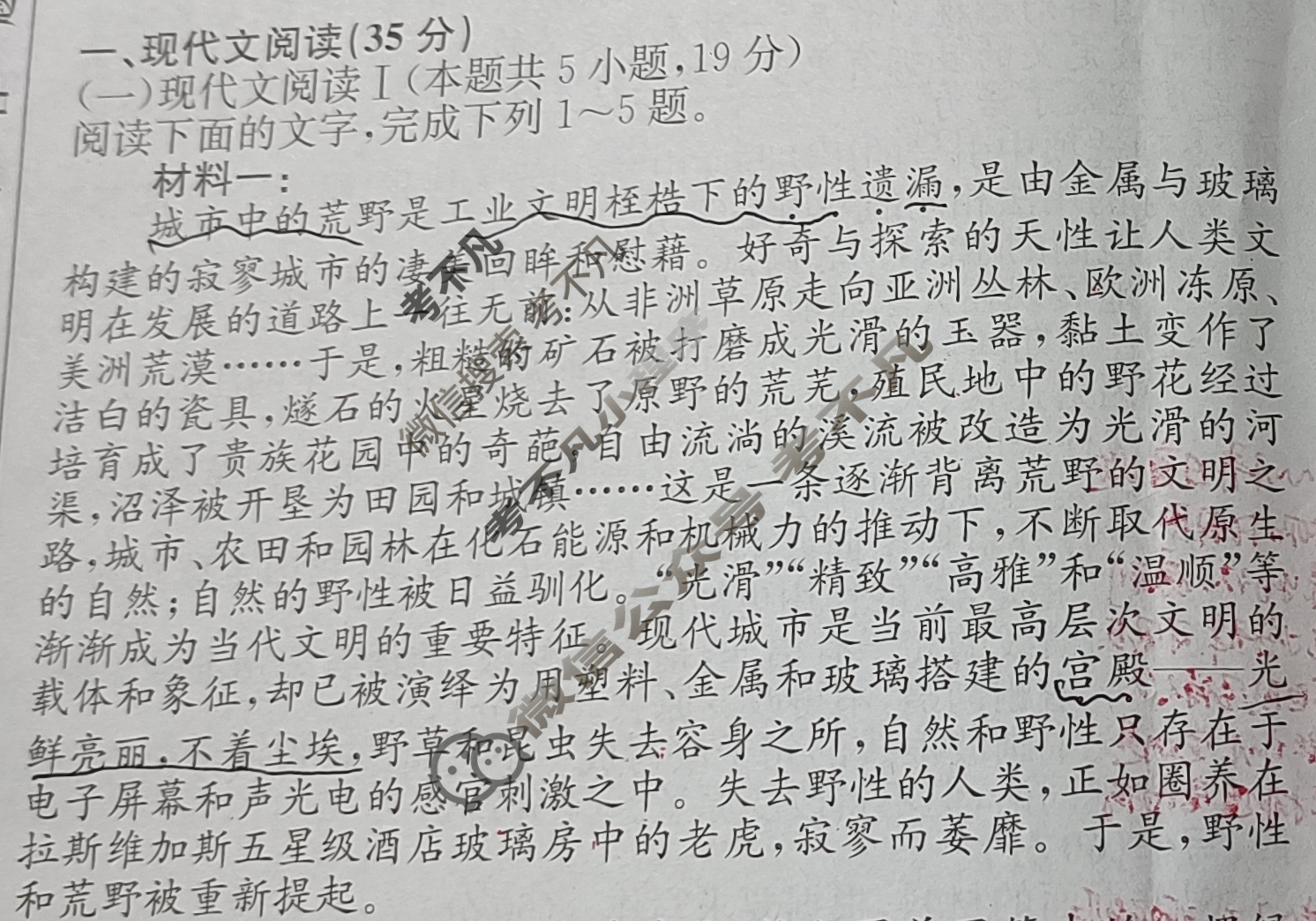 高三2024届新高考模拟检测卷F-XKB(二)2语文试题