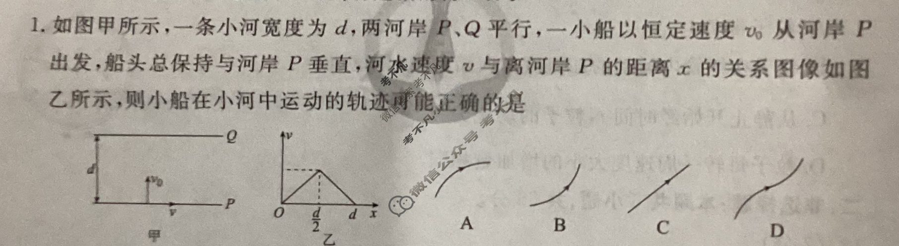 衡水金卷先享题(摸底卷) 2023-2024学年度高三一轮复习摸底测试卷[江西专版] 物理(二)2试题
