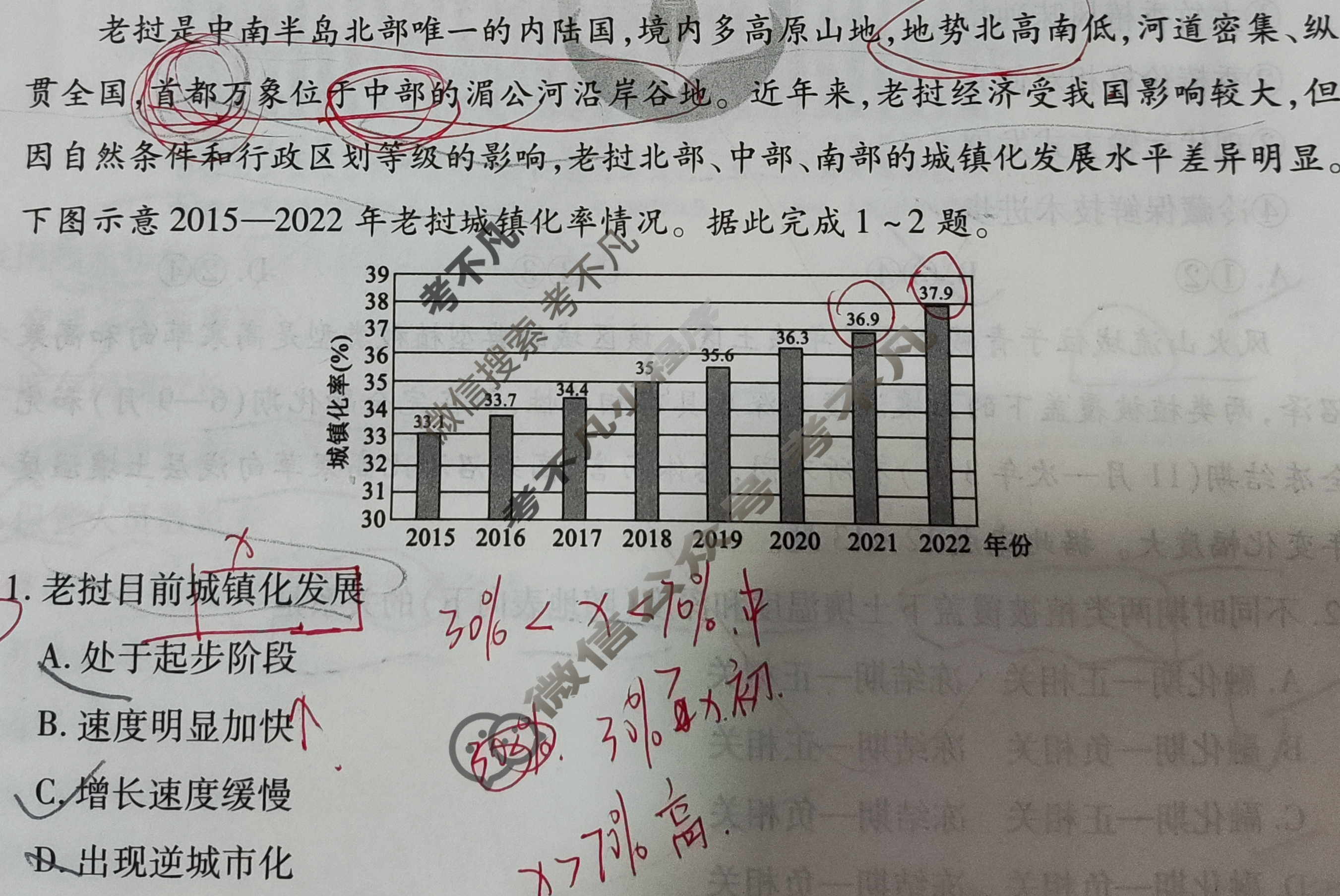 衡水金卷先享题(摸底卷) 2023-2024学年度高三一轮复习摸底测试卷[重庆专版] 地理(一)1试题