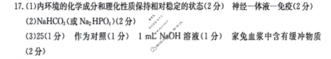 江西省2023-2024学年高二金太阳10月联考(□)生物答案