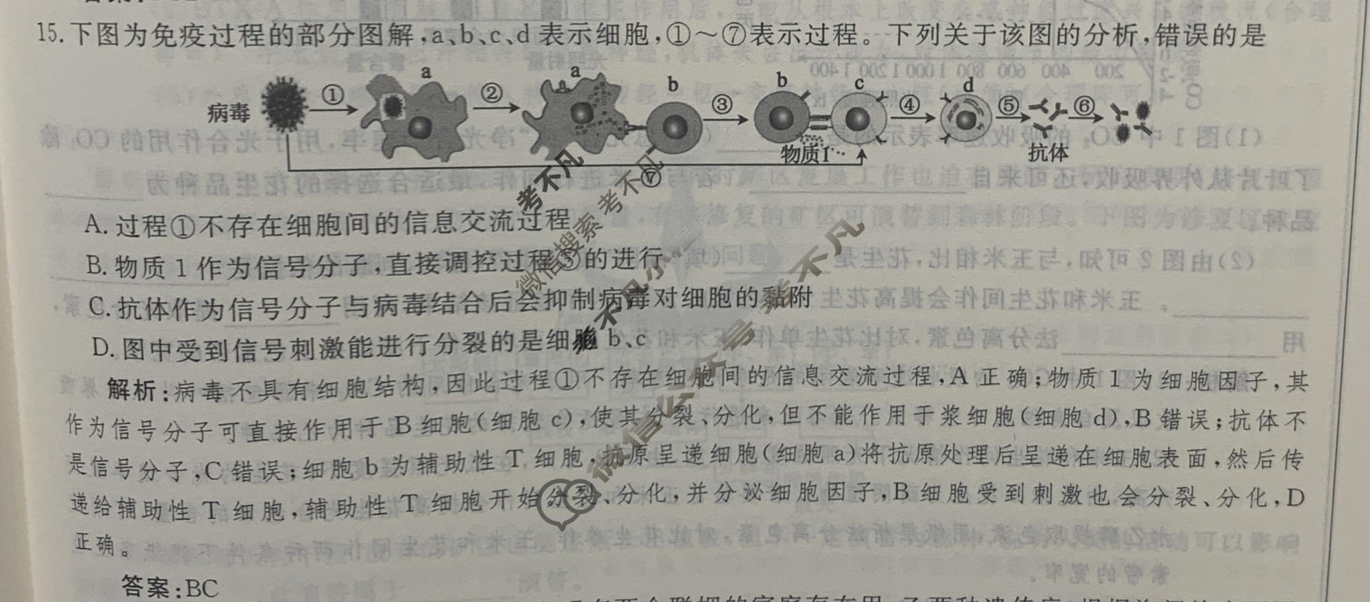 2024年衡水金卷先享题 高三一轮复习夯基卷[江西专版]生物学(二)2答案