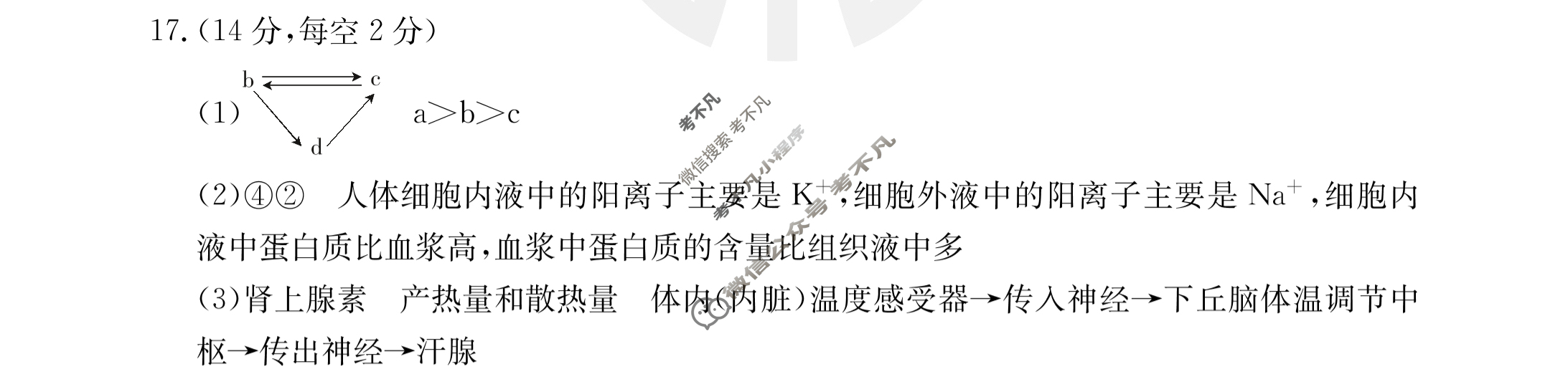 福建省部分达标学校2023~2024学年高二金太阳第一学期期中质量监测(24-121B)生物答案