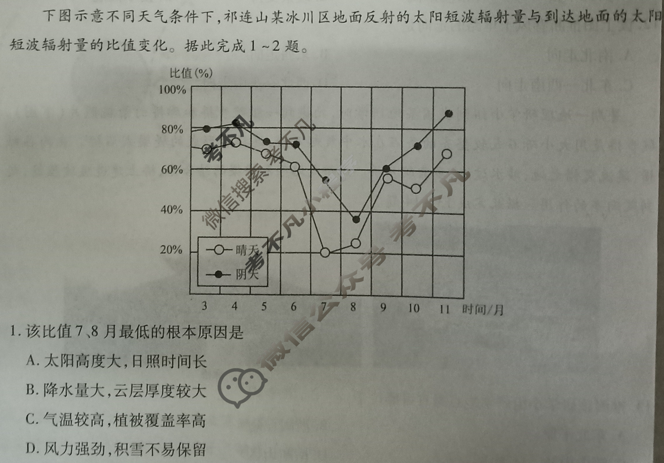 衡水金卷先享题·月考卷 2023-2024学年度上学期高三年级四调考试[新高考无角标]地理试题