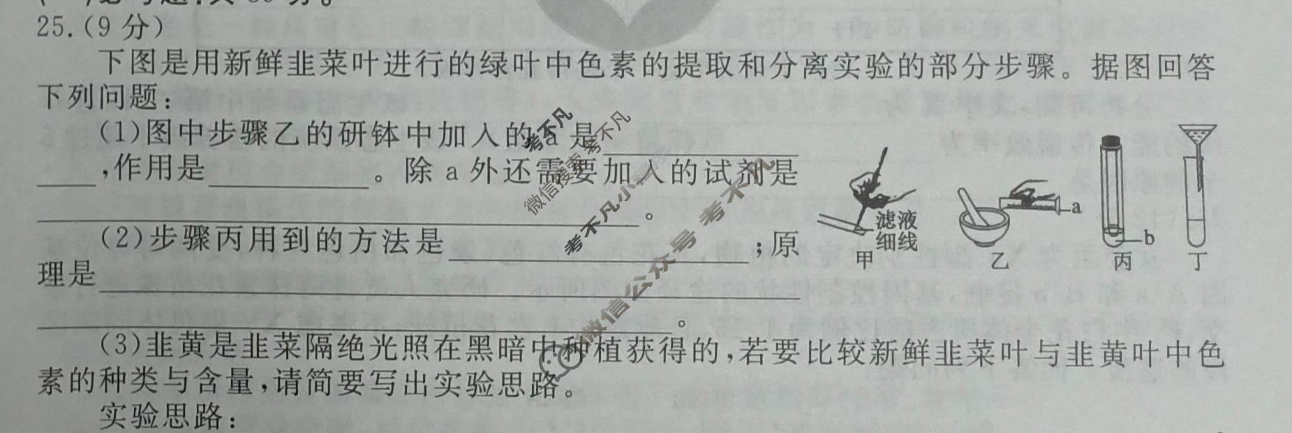 衡水金卷先享题(摸底卷) 2023-2024学年度高三一轮复习摸底测试卷[JJ·A] 生物学(一)1试题