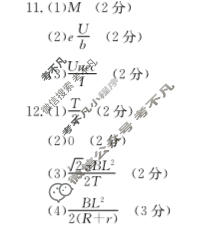 2023~2024学年高二(上)质检联盟金太阳第三次月考(24-175B)物理答案