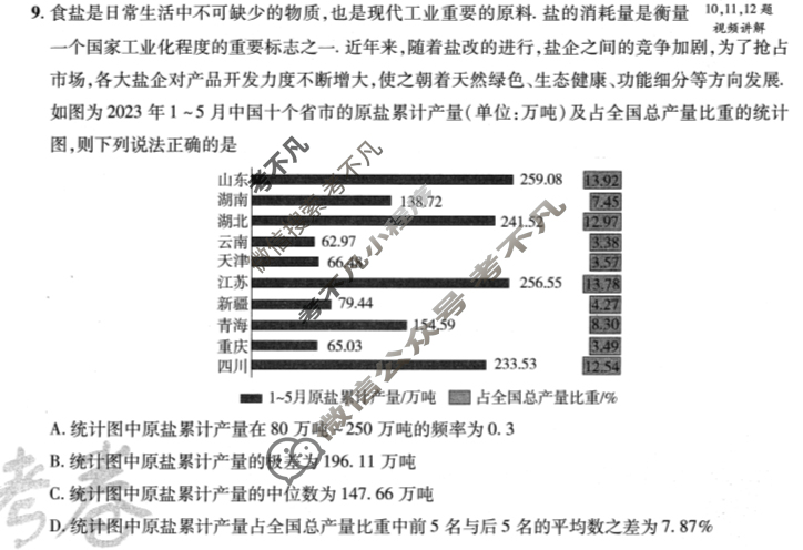 [金考卷·百校联盟(新高考卷)]2024年普通高等学校招生全国统一考试 领航卷(四)4数学试题