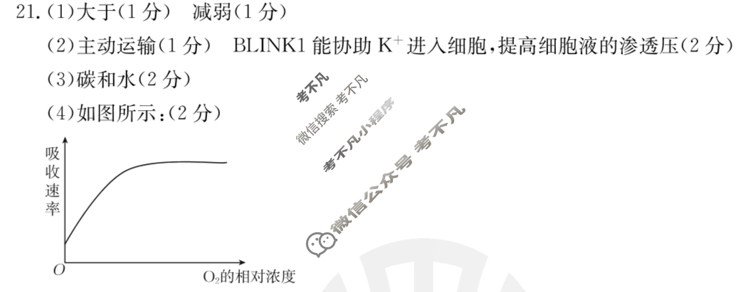 辽宁省2024届高三金太阳12月联考(24-207C)生物答案