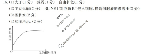 2024届海南省高三年级金太阳一轮复习调研考试(24-246C)生物答案