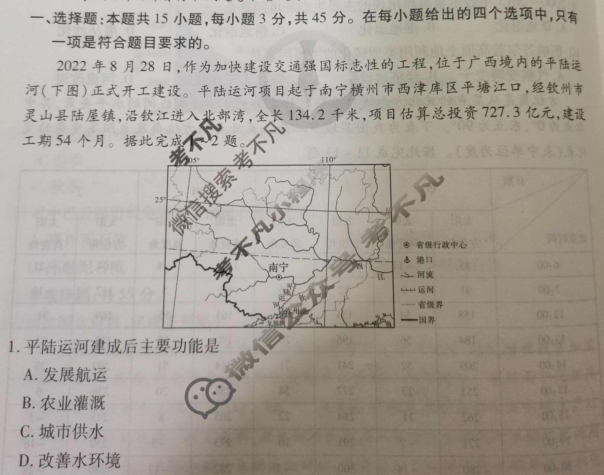 2024年衡水金卷先享题 高三一轮复习夯基卷[甘肃专版]地理(二)2试题