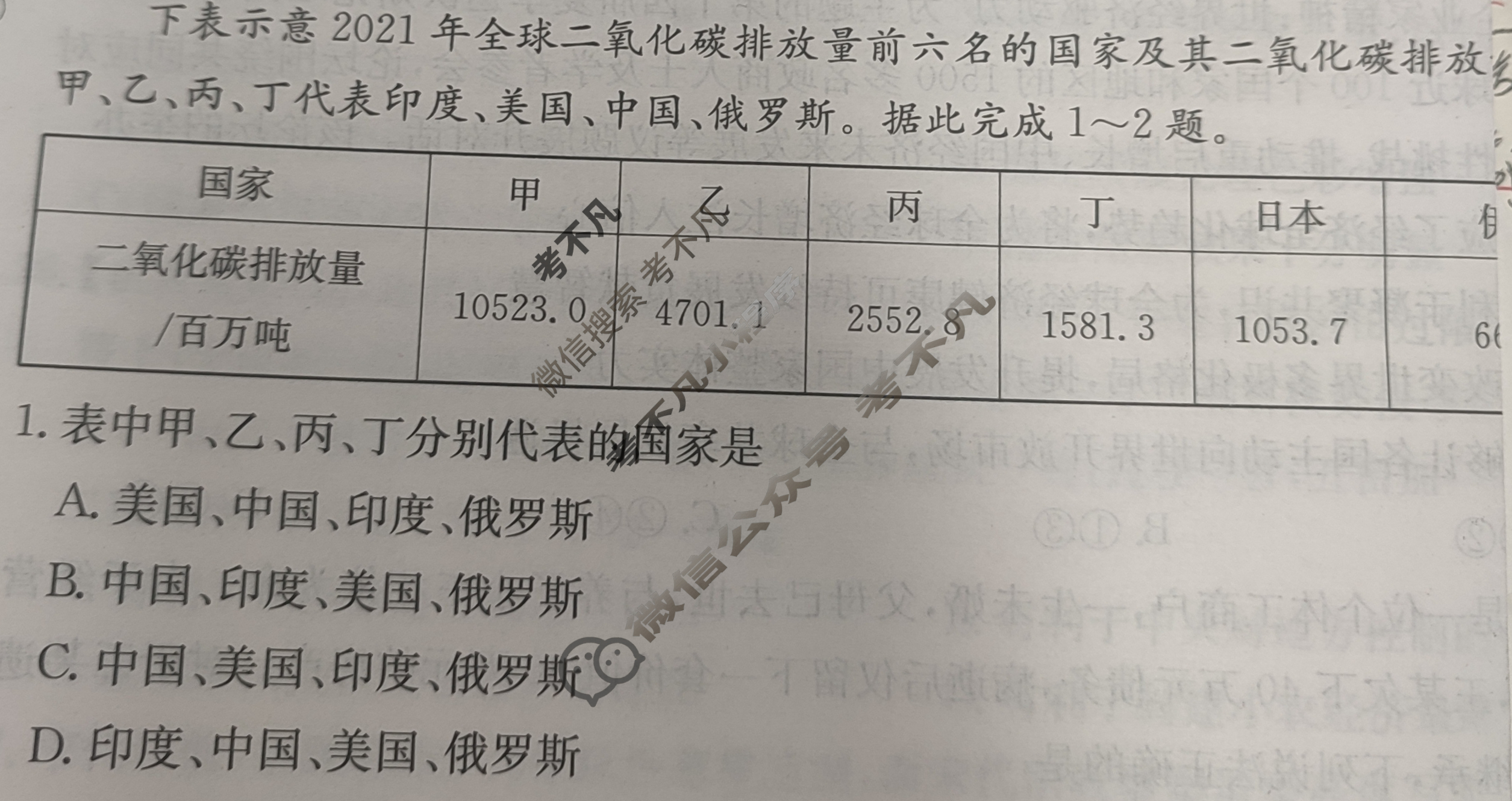 2024年100所名校高考模拟金典卷[24新教材老高考·JD·文科综合]文科综合(八)8试题