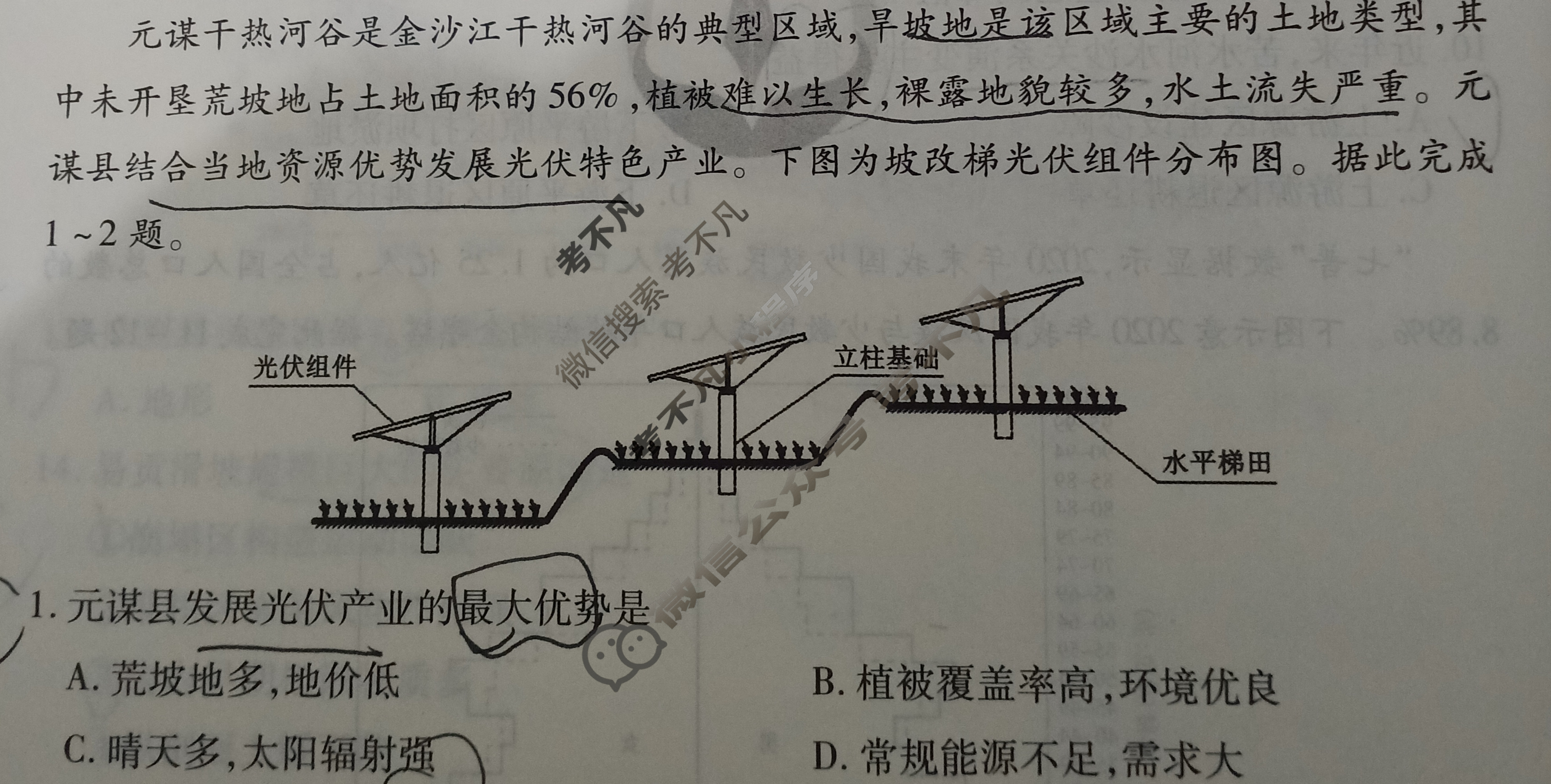 衡水金卷先享题(摸底卷) 2023-2024学年度高三一轮复习摸底测试卷[重庆专版] 地理(二)2试题
