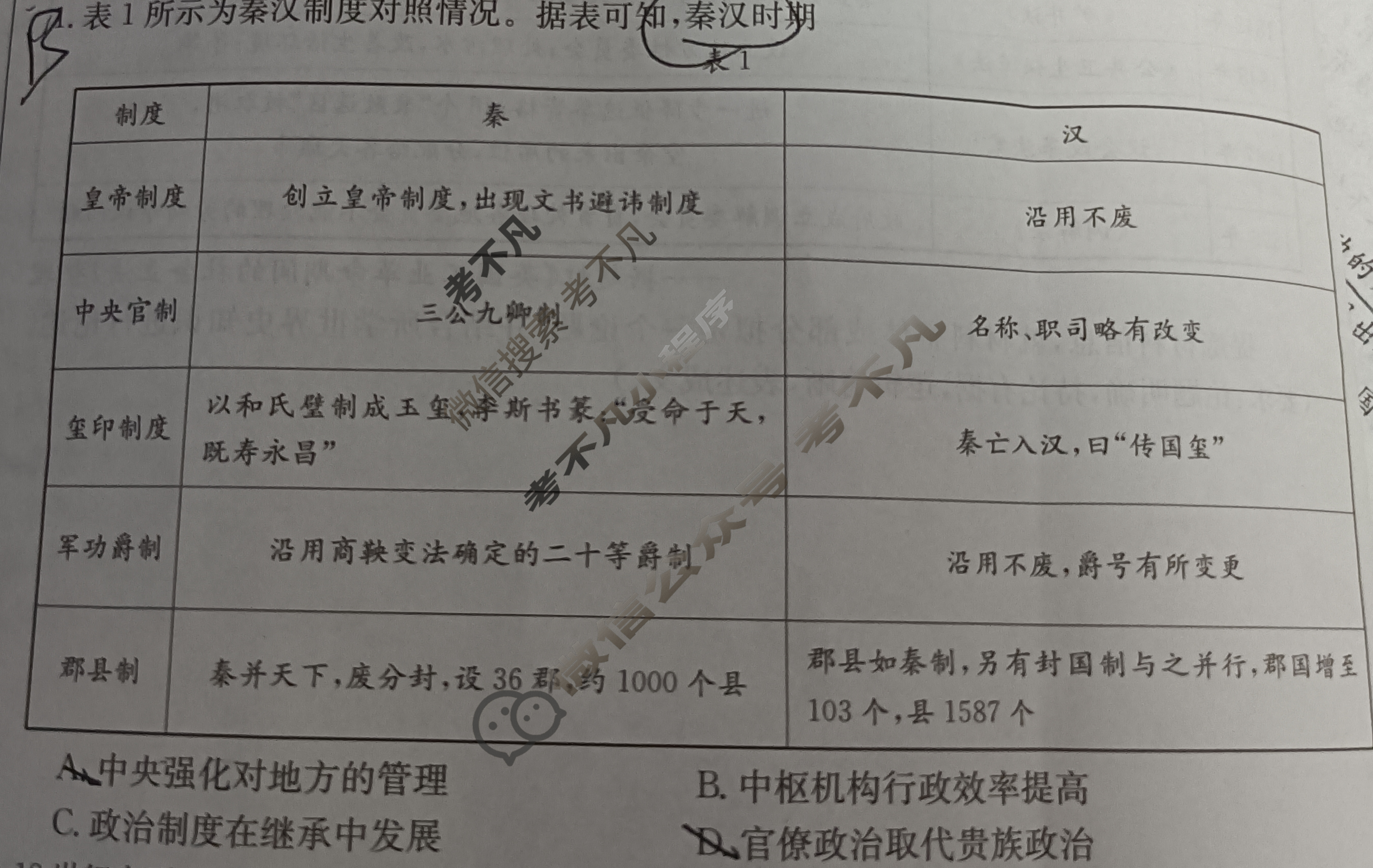 2024届吉林省金太阳高二试卷1月联考(☎)历史试题