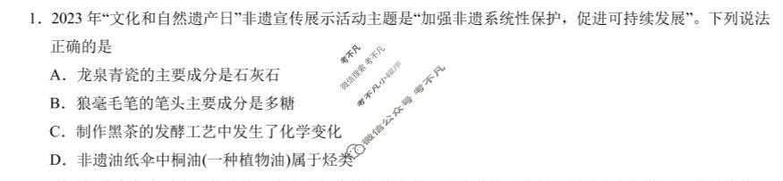 [学科网]2024届高三1月大联考考后强化卷化学(新高考卷)(新教材)试题
