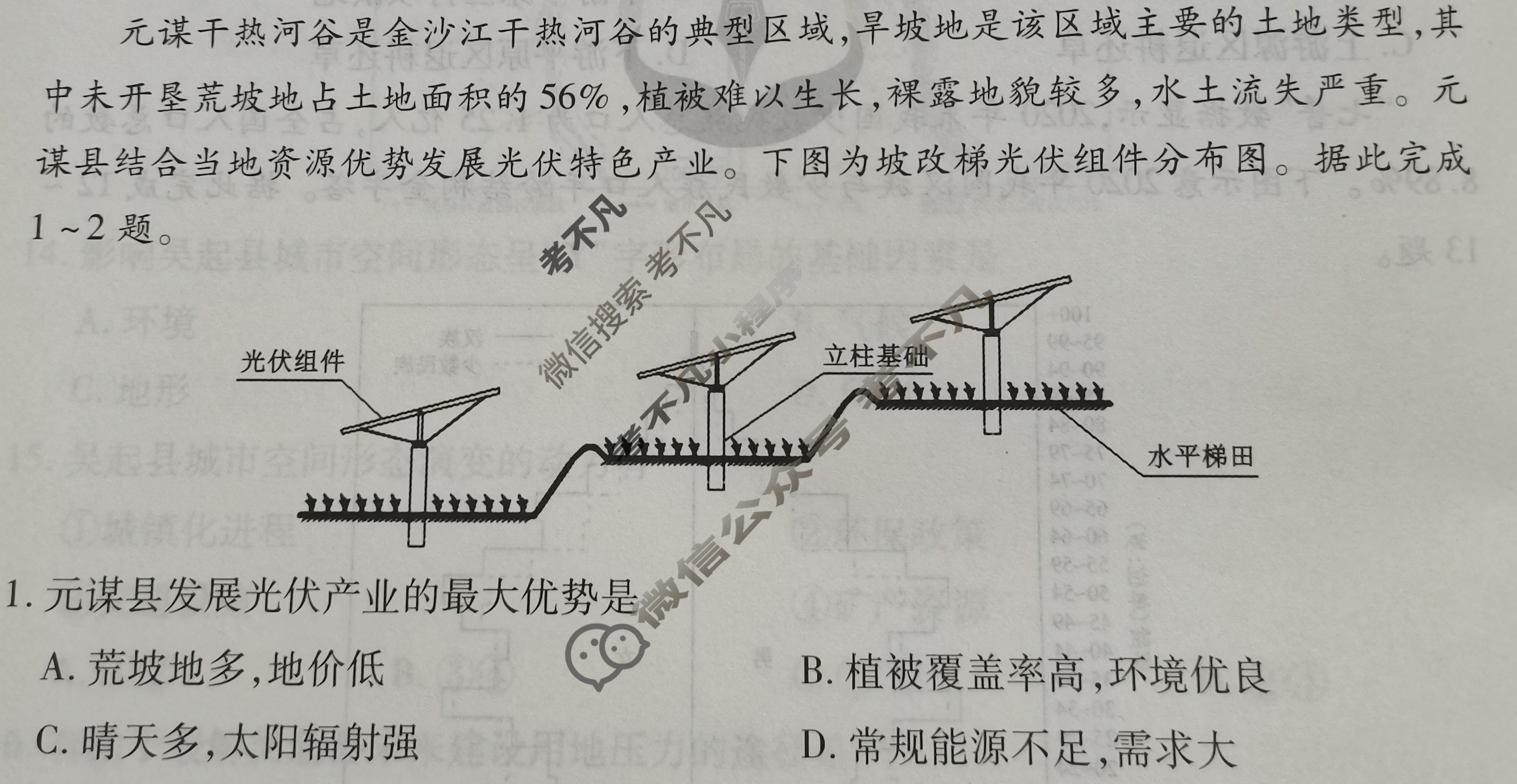 衡水金卷先享题(摸底卷) 2023-2024学年度高三一轮复习摸底测试卷[吉林专版] 地理(二)2试题