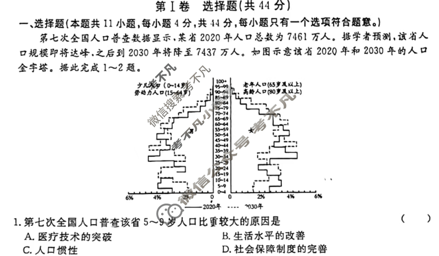 高三2024年普通高等学校招生统一考试 S4·最新模拟卷(一)1地理S4试题