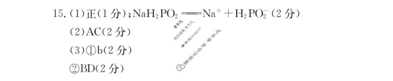 贵州省2023-2024学年高二金太阳1月联考(24-318B)化学答案
