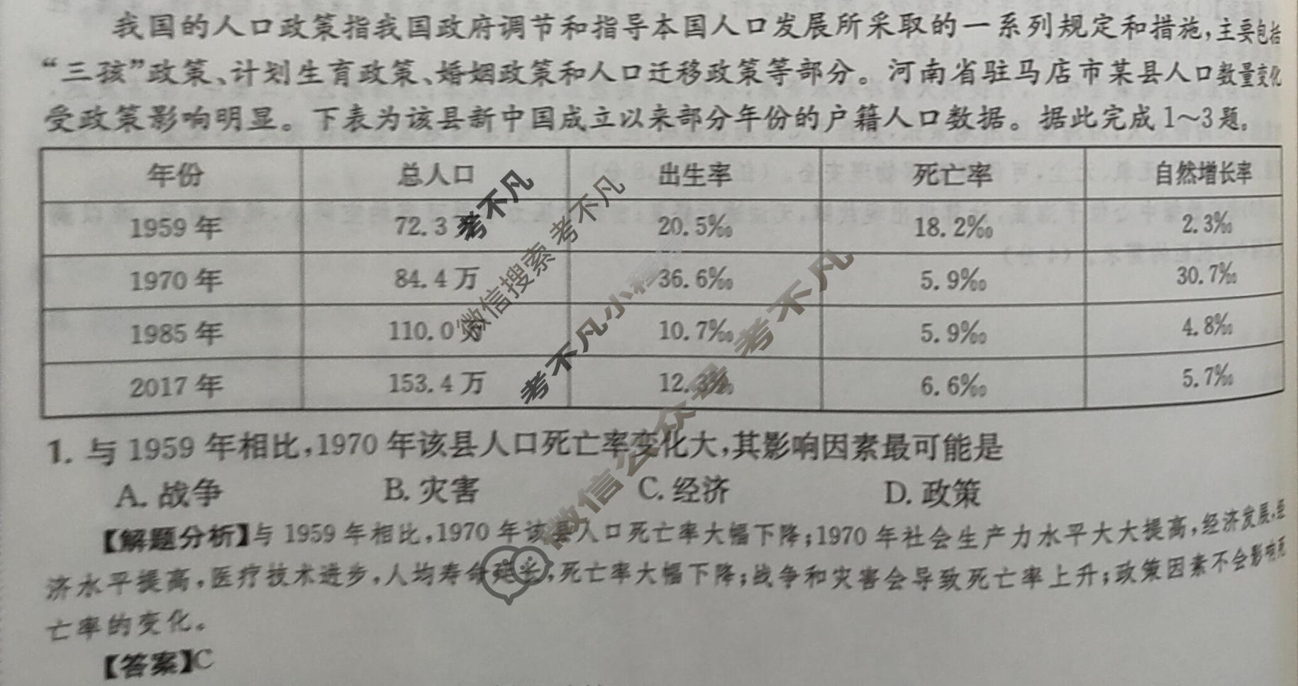 2024年全国100所名校高三单元测试示范卷[24·G3DY(新高考)·地理-R-必考-FJ]地理(十四)14答案