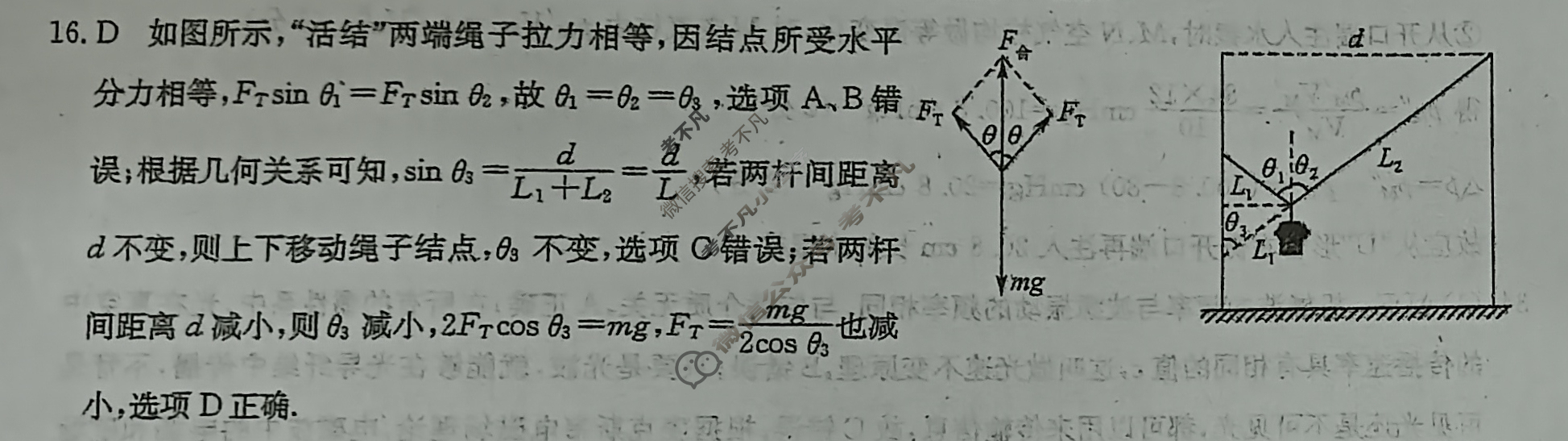 高三2024年全国高考仿真模拟卷(一)1理科综合(老高考)答案