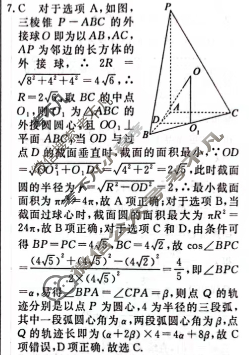 高三2024年普通高等学校招生统一考试 新S4J·最新模拟卷(六)6数学新S4J答案