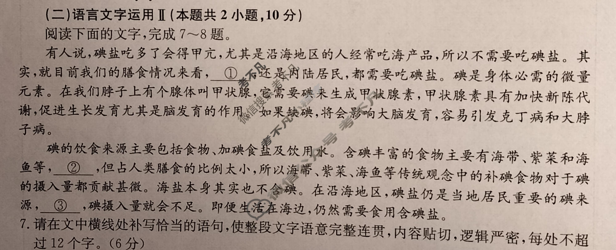 2024新高考题型专练·小题抢分卷[新高考(新教材)]语文B(二十)20试题