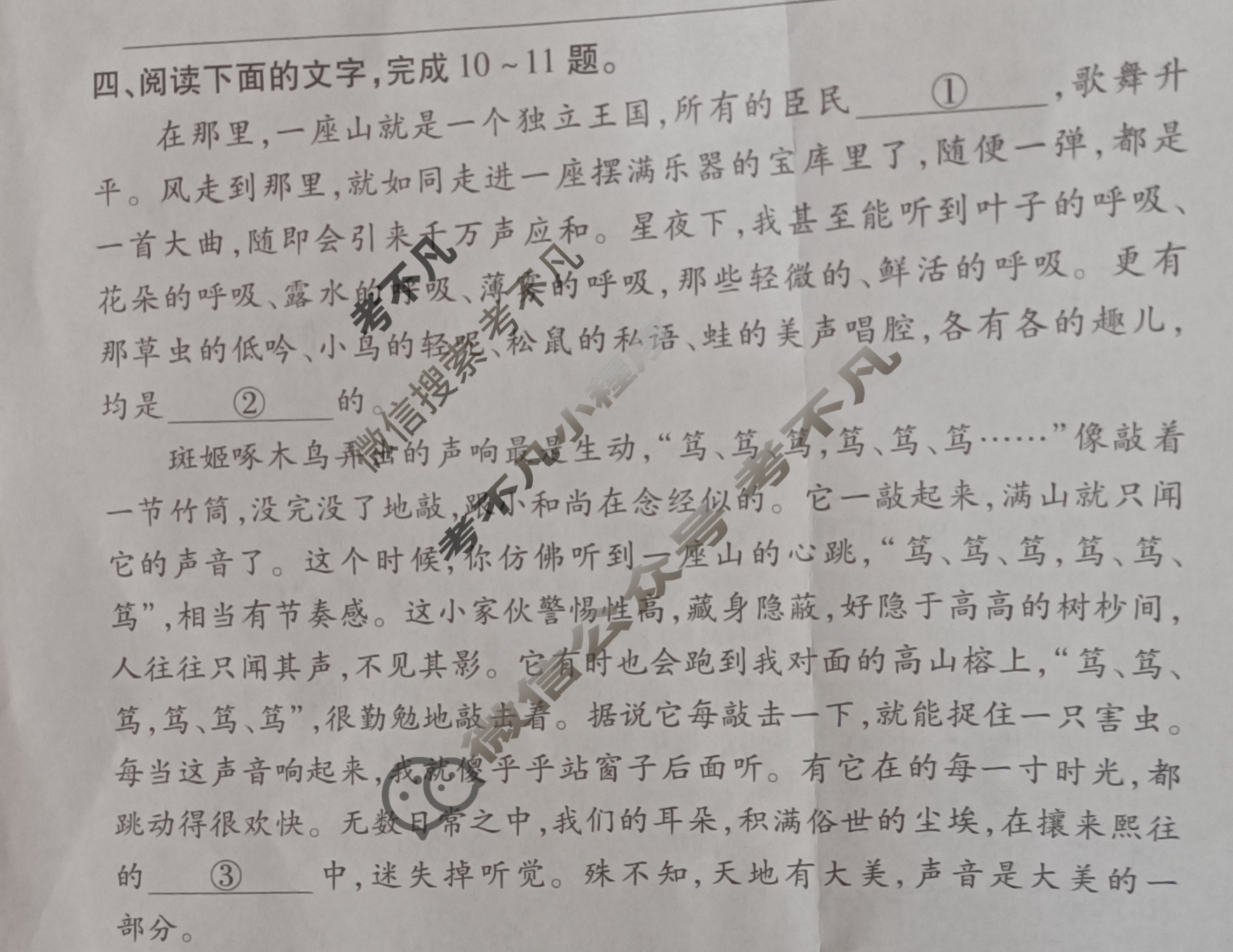 [智慧上进]2024届高考总复习·单元滚动创新卷 语文(一)1试题