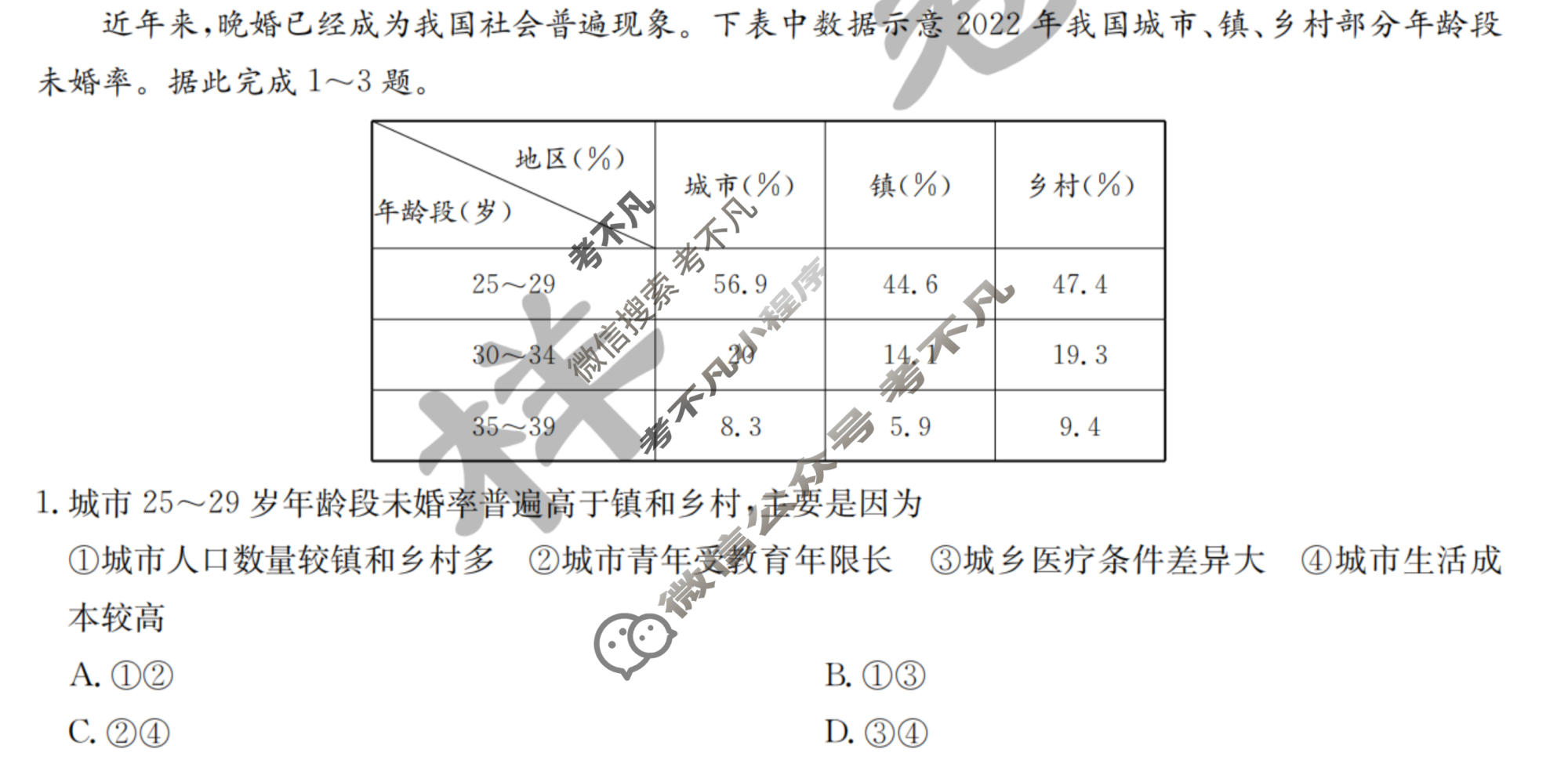 [九师联盟]2023~2024学年高三核心模拟卷(下)(一)1文科综合试题