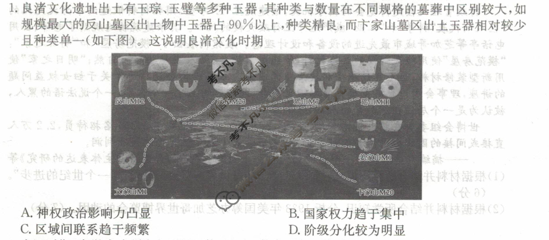 高三2024年辽宁省普通高中学业水平选择性考试冲刺压轴卷(六)6历史(辽宁)试题